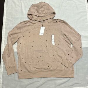 Goodfellow & Co Men's Sizes Taupe Tan w/ Black Flecks Long Sleeve Hoodie